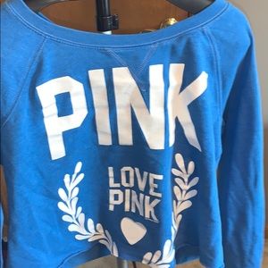 Blue Pink crop top
